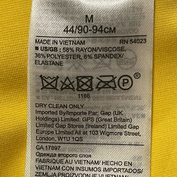 NEW! Banana Republic Yellow Tank Dress, Sz M - Picture 8 of 8